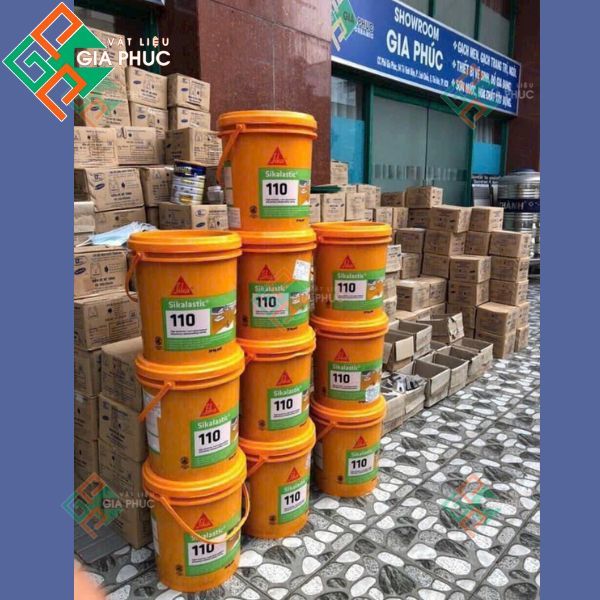 CHỐNG THẤM SIKALASTIC 110 (20kg, MÀU ĐEN) - MÀNG CHỐNG THẤM THI CÔNG LỎNG, HƯỚNG DẪN THI CÔNG