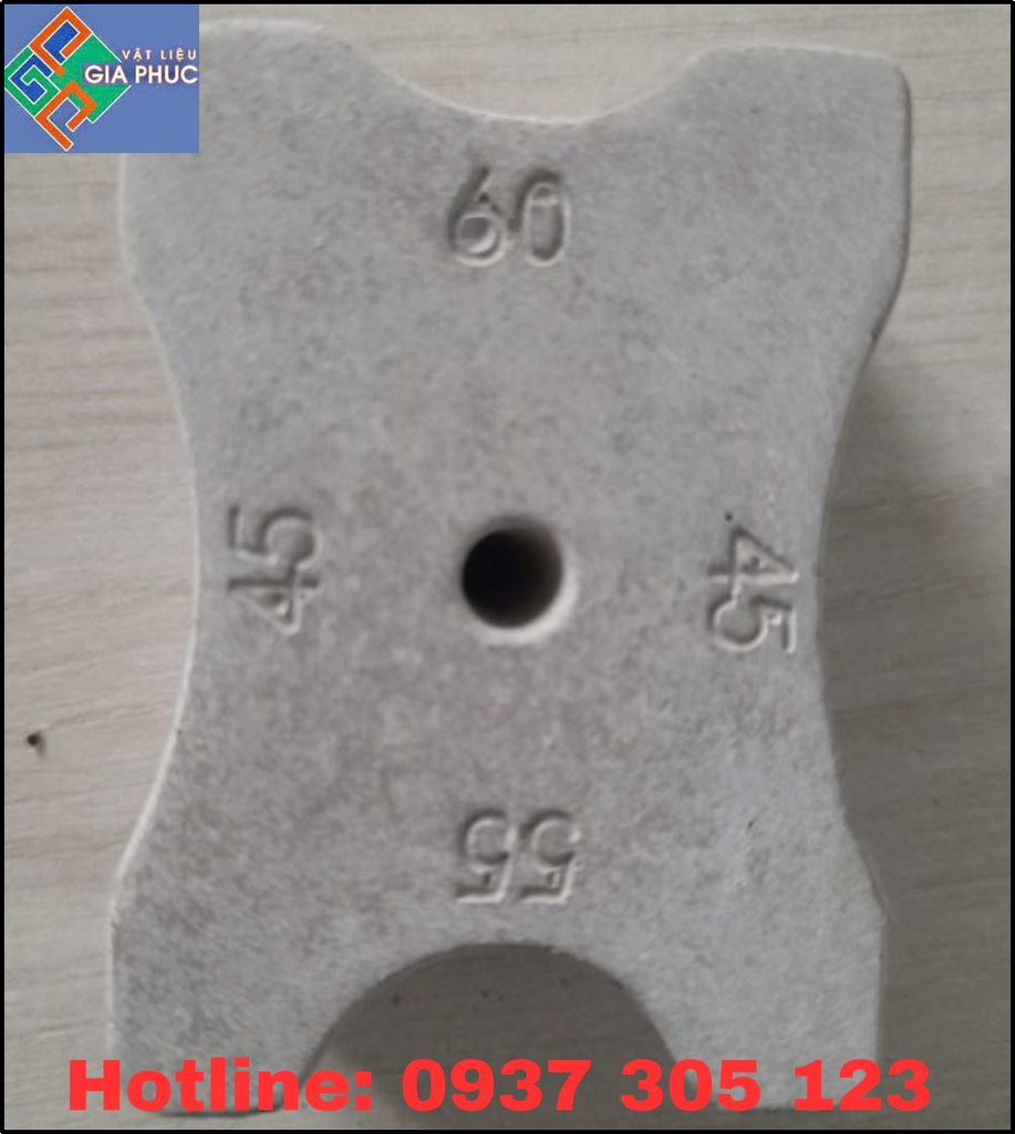 CON KÊ BÊ TÔNG DẦM, ĐÀ, CỘT VÁCH CỤC KÊ BÊ TÔNG DN4 (45–55–60mm)