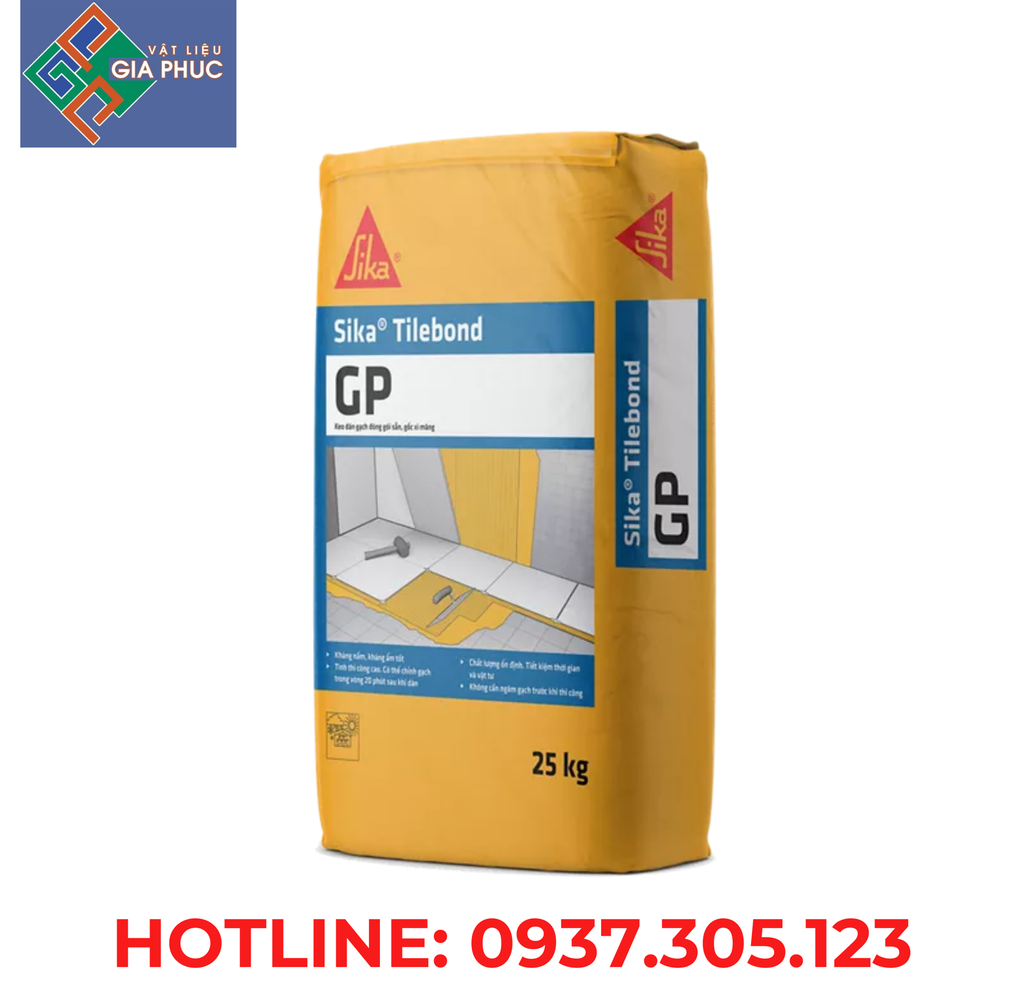 ỨNG DỤNG, ƯU ĐIỂM VÀ HƯỚNG DẪN THI CÔNG SIKA TILEBOND GP