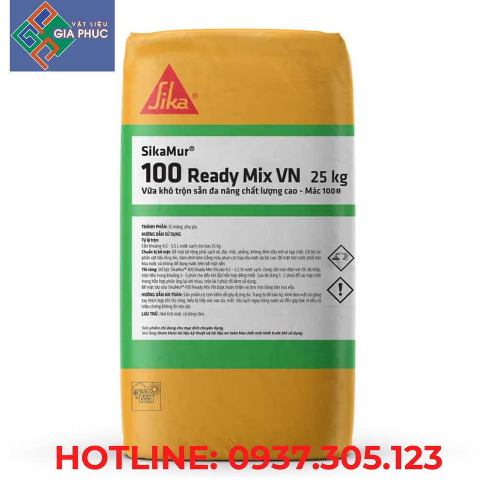 ỨNG DỤNG, ĐẶC ĐIỂM VÀ HƯỚNG DẪN THI CÔNG SikaMur®-100 Ready Mix VN