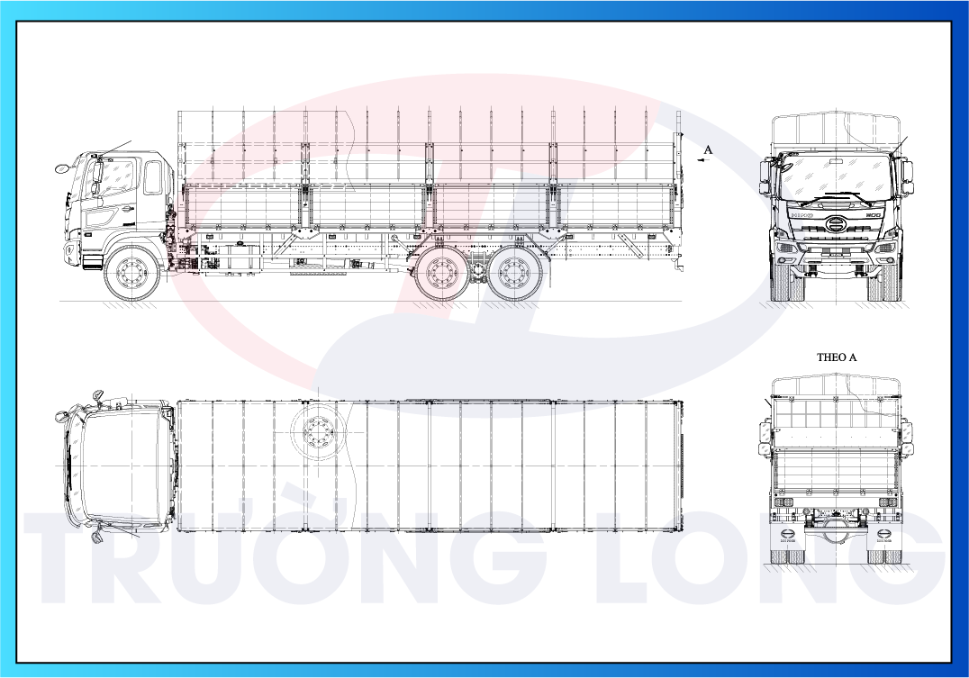 bản vẽ thiết kế thùng xe tải