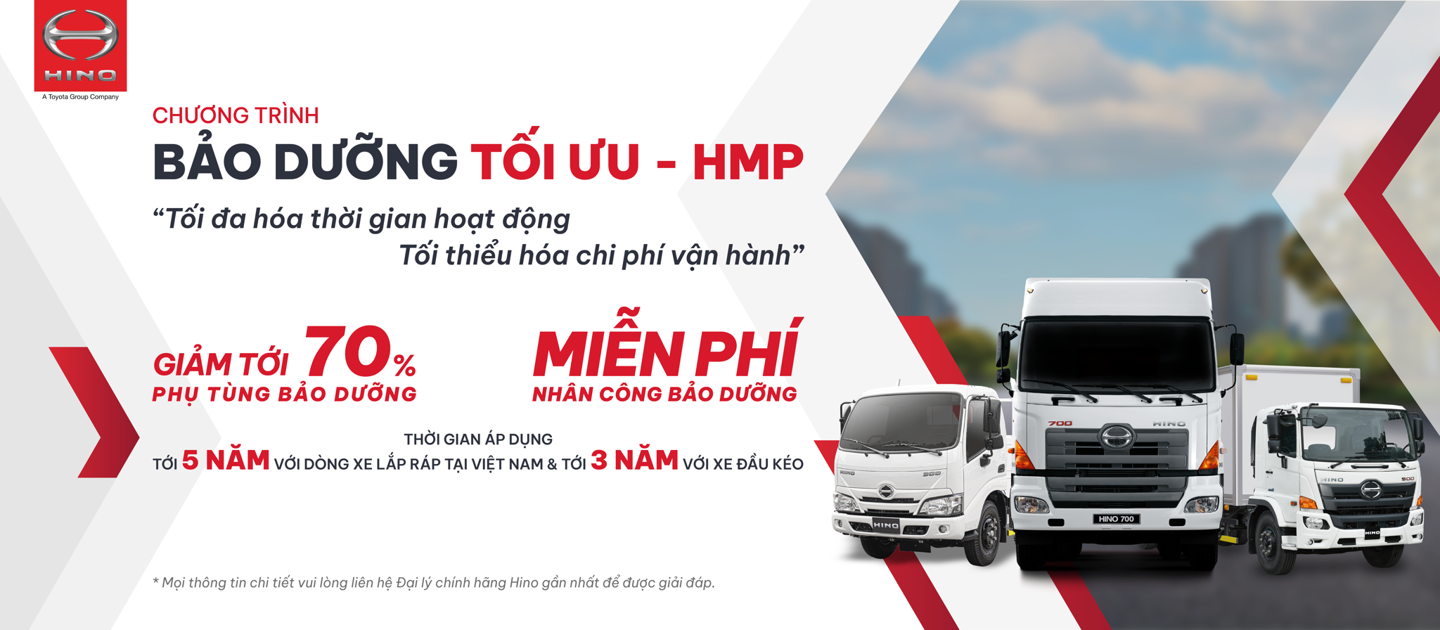 Nâng cấp chương trình bảo dưỡng xe tải Hino