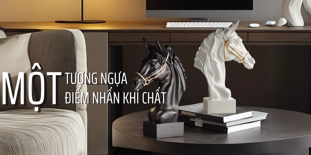 Một Tượng Ngựa – Một Điểm Nhấn Khi Chất Cho Không Gian Sống