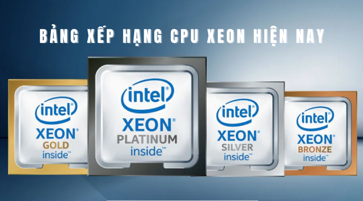 Bảng xếp hạng CPU Xeon mới nhất 2023