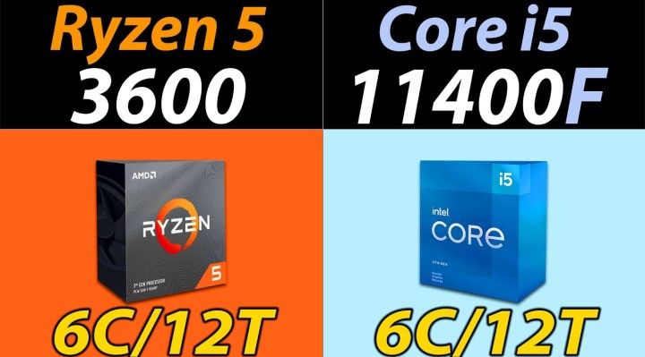 So sánh I5 11400f vs Ryzen 5 3600 - nên mua loại nào?