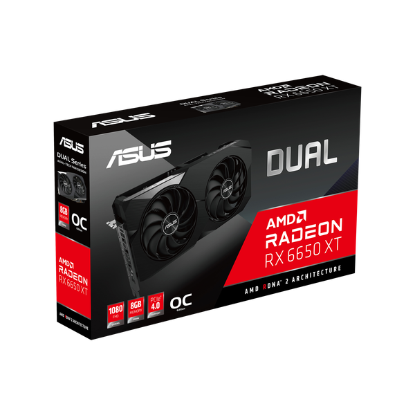 Card màn hình VGA Asus Radeon RX 6650 XT Dual OC Edition 8GB GDDR6(DUAL-RX6650XT-O8G)