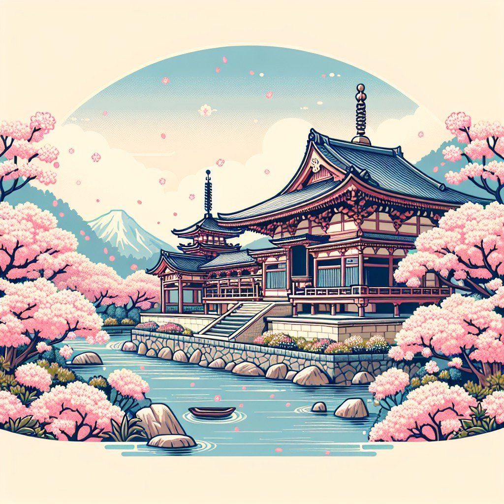 Dừng chân ghé thăm chùa Myoryo-ji và chiêm ngưỡng vẻ đẹp hoa anh đào thơ mộng