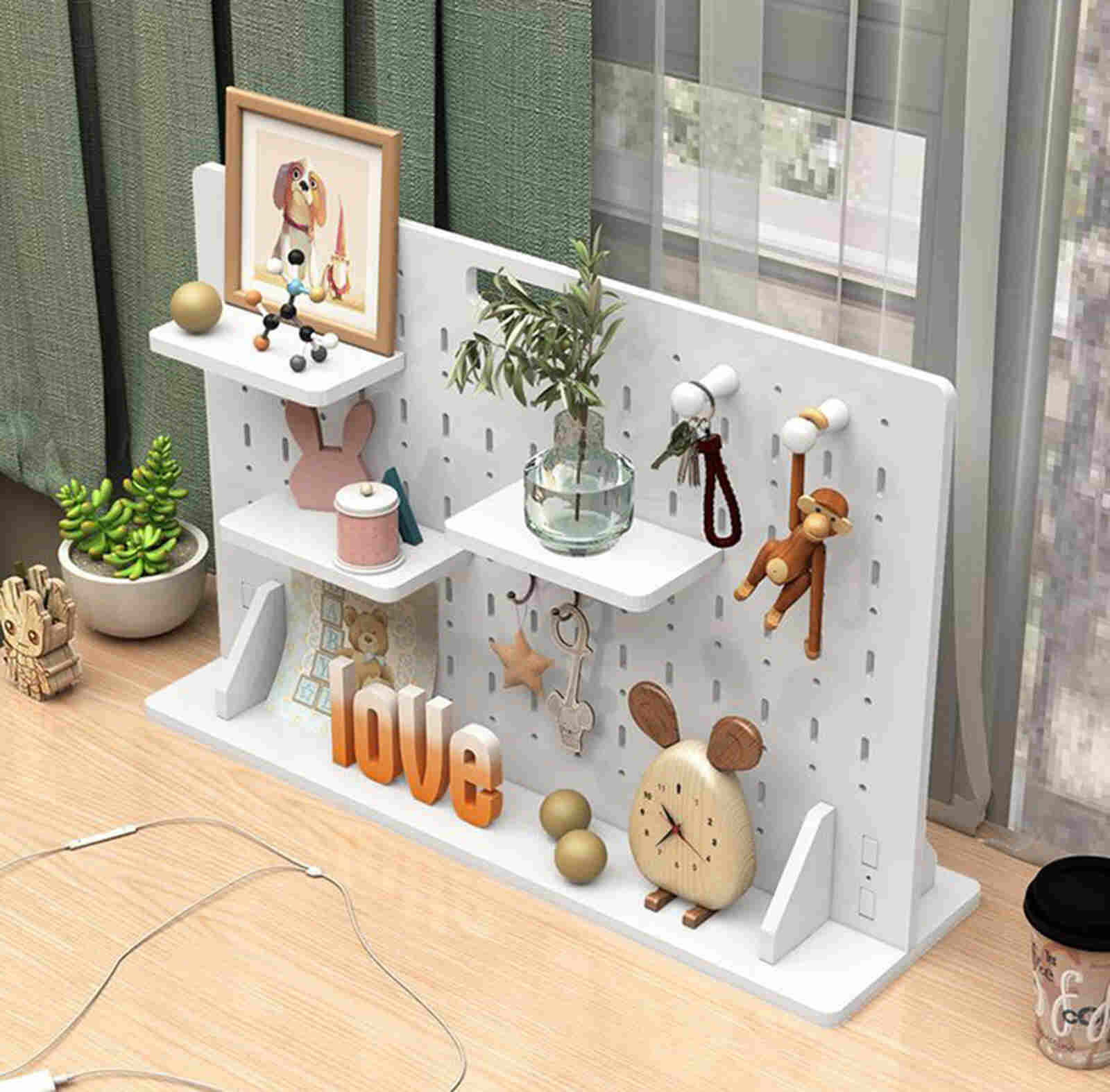 Bảng pegboard đa năng sắp xếp bàn làm việc