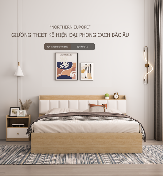 giường ngủ gỗ mdf