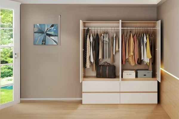 Tủ quần áo gỗ công nghiệp