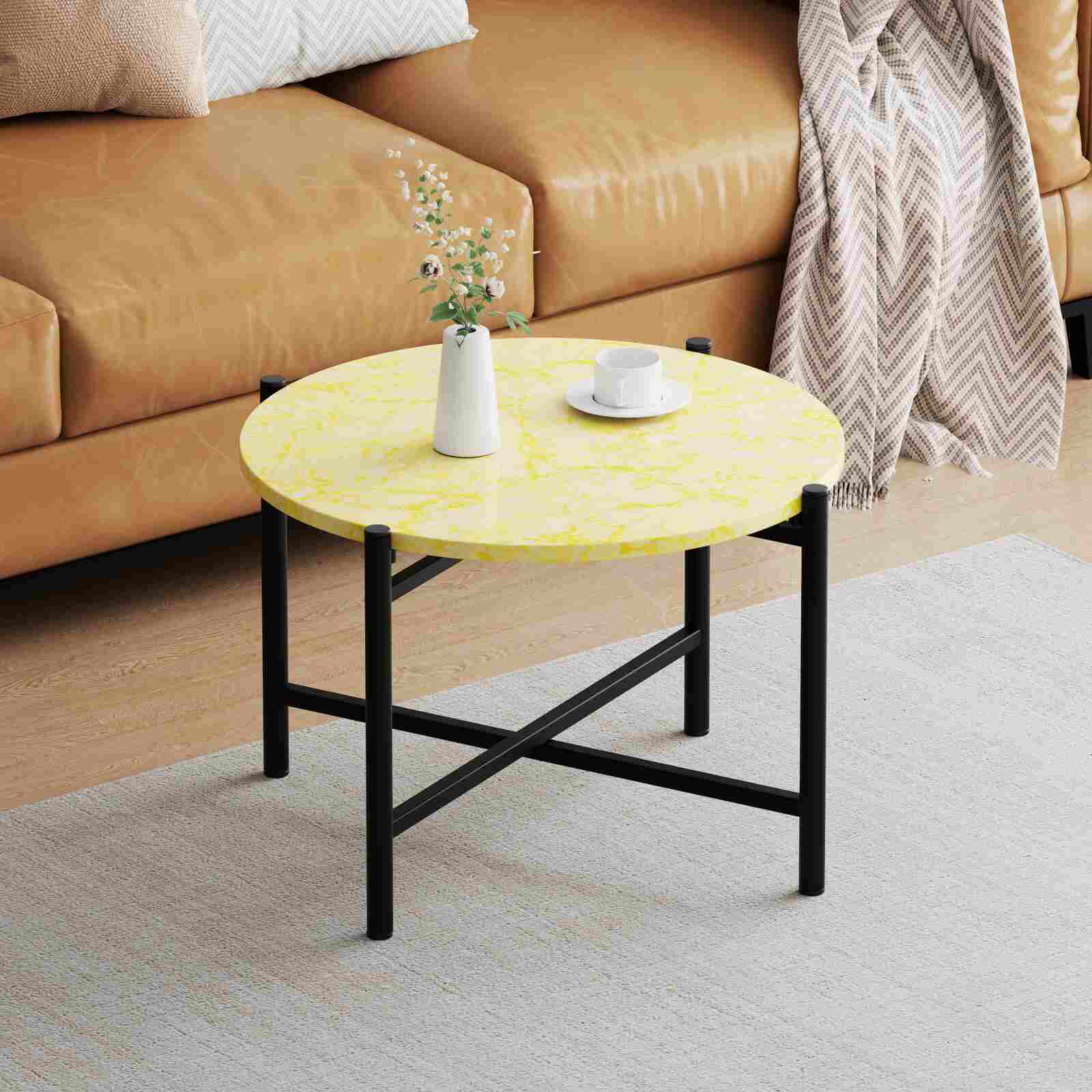 Bàn trà mặt đá cao cấp phong cách tối giản