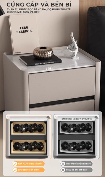 tab đầu giường bọc da - GM153