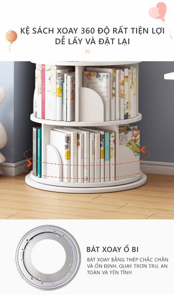 kệ sách xoay