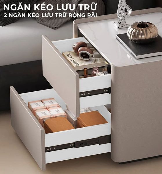 tab đầu giường bọc da - GM153