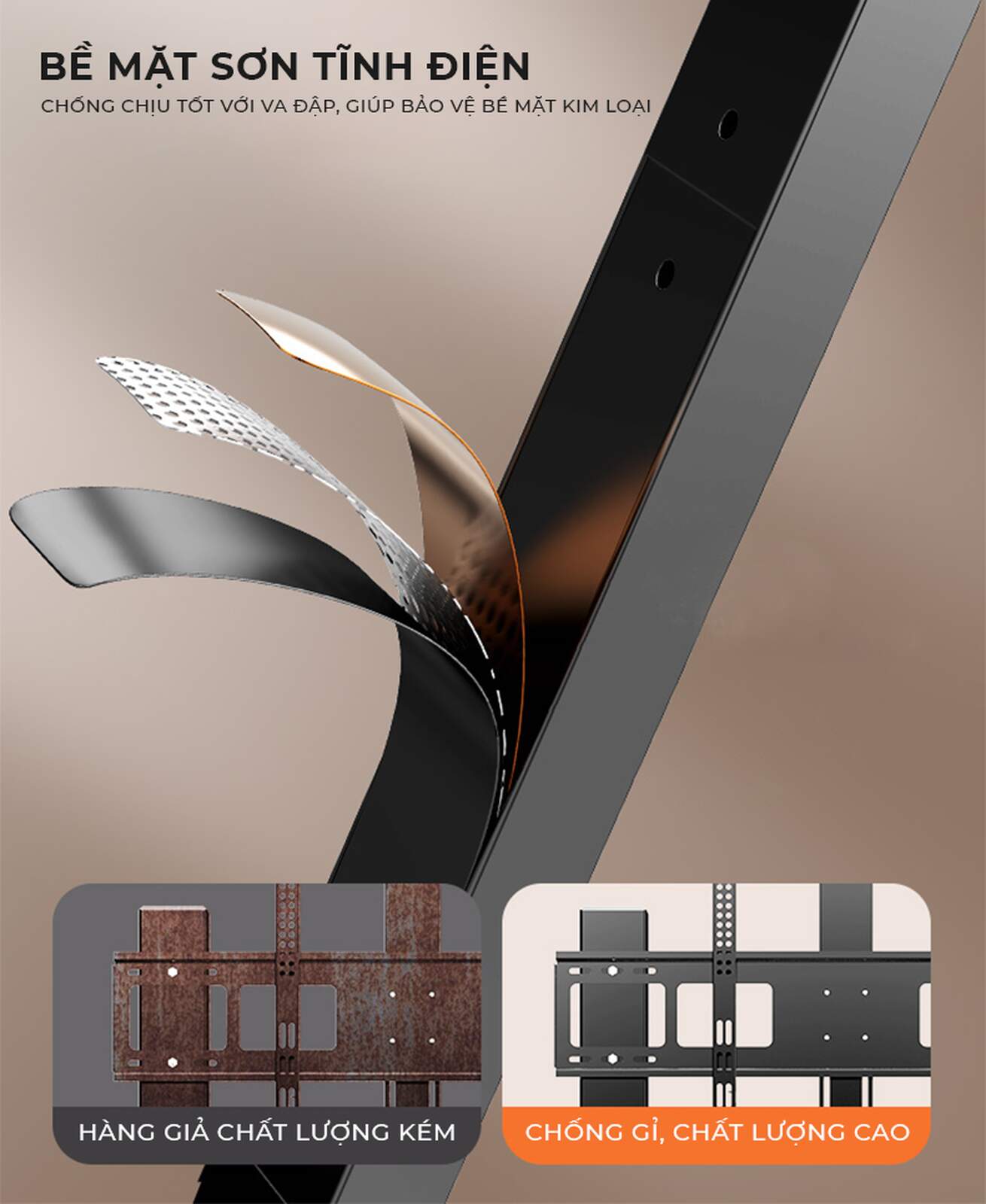 Kệ treo tivi di động cao cấp