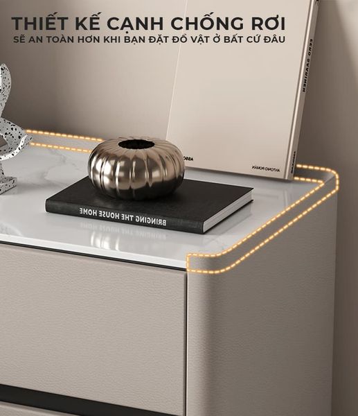 tab đầu giường bọc da - GM153