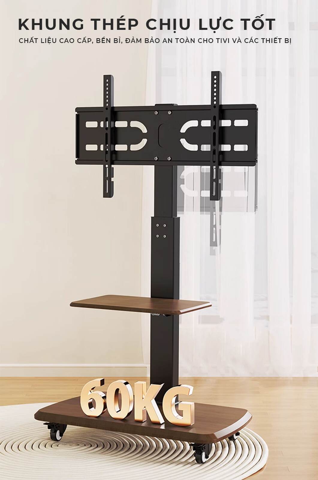Kệ treo tivi di động cao cấp