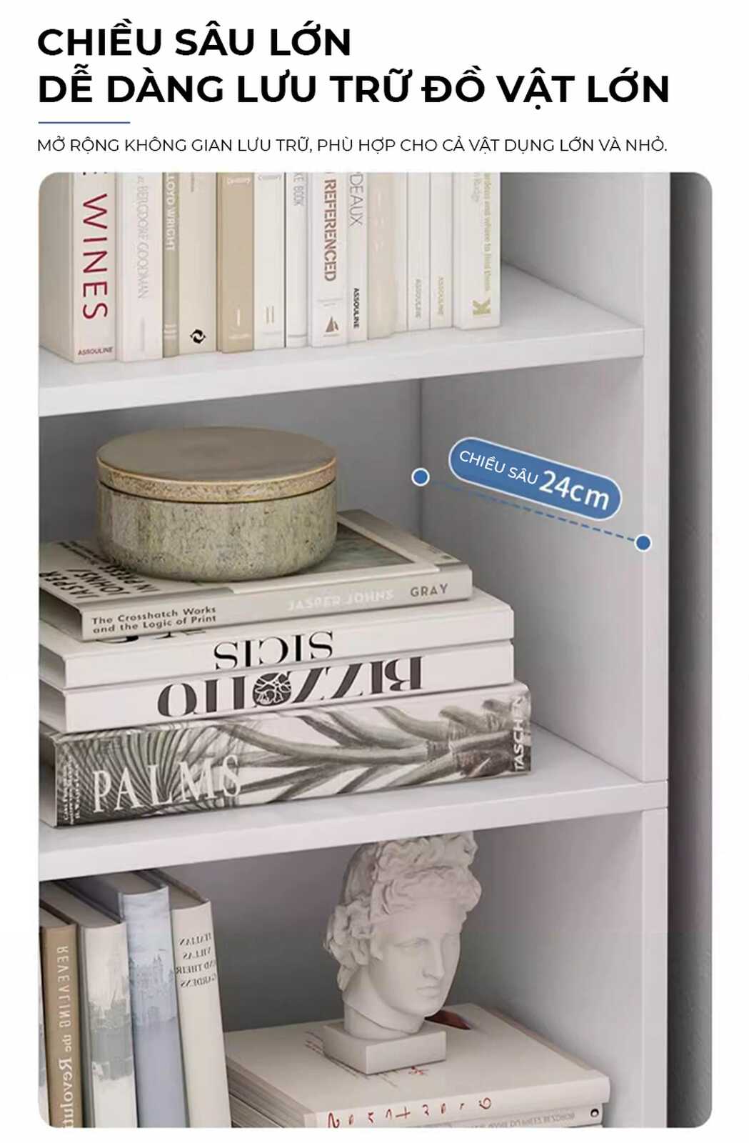 Kệ sách đứng tinh tế