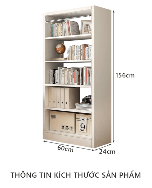 kệ sách gỗ đa năng 5 tầng