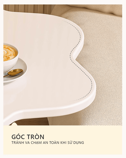 bàn trà hình cánh hoa