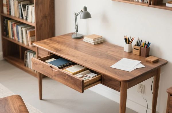 bàn làm việc gỗ tự nhiên