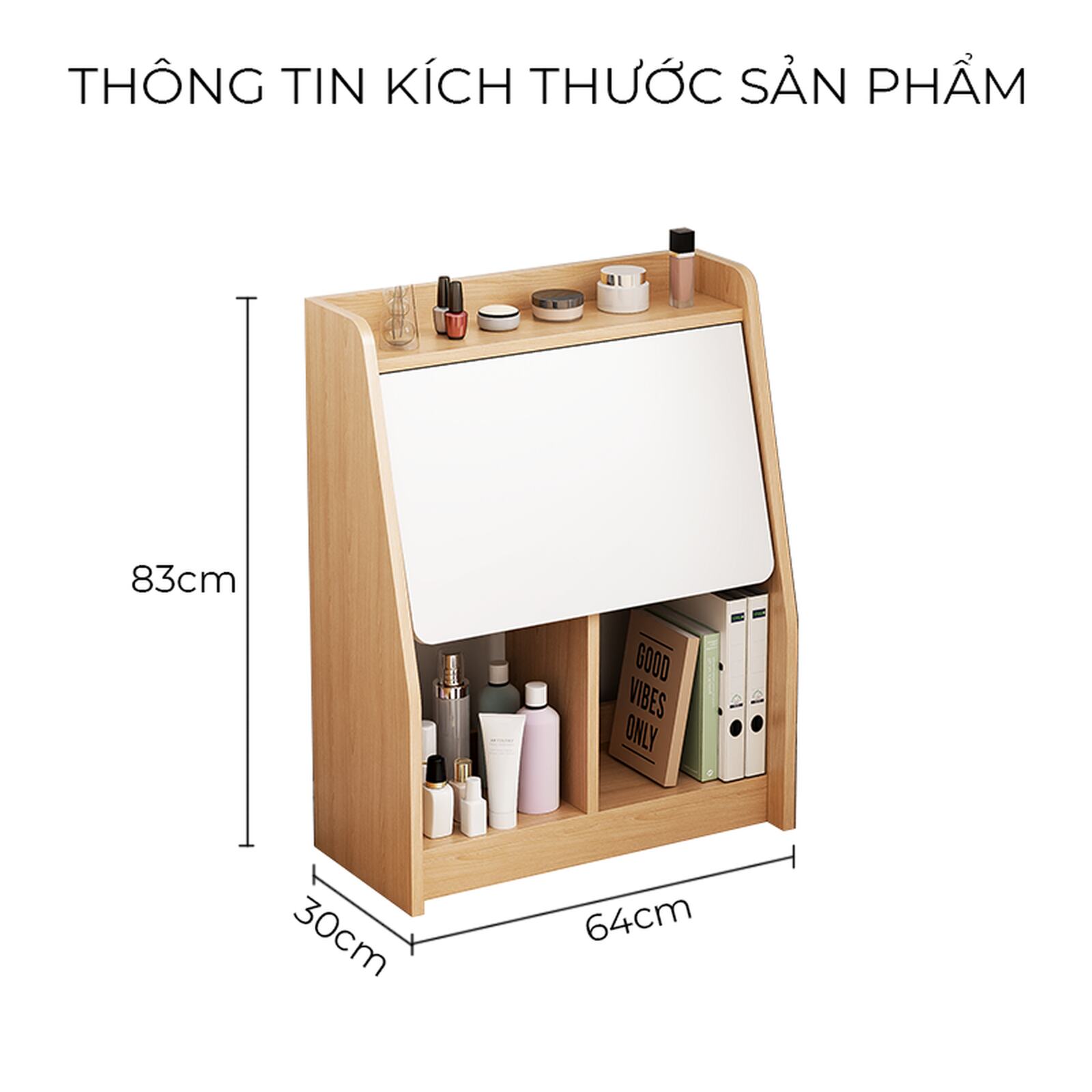 Bàn trang điểm gấp gọn đa năng