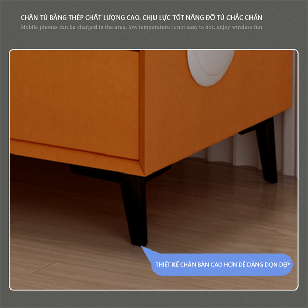 tab đầu giường bọc da