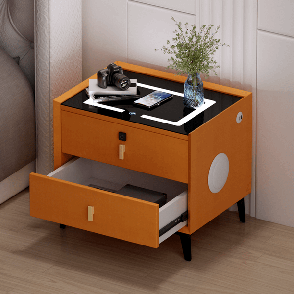 tab đầu giường bọc da