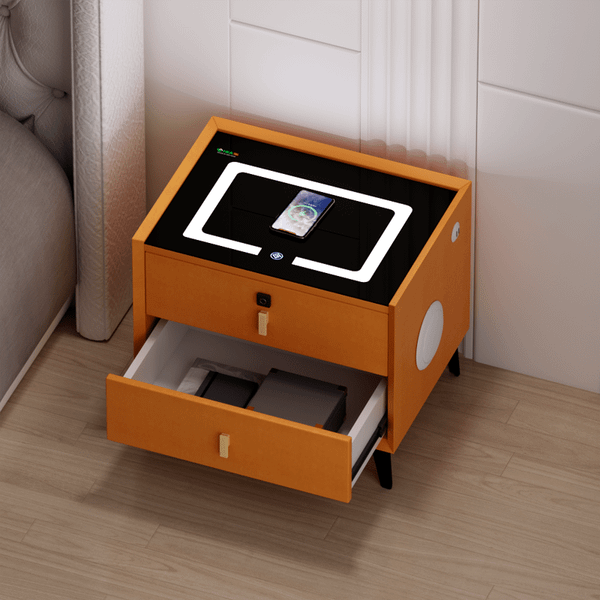 tab đầu giường bọc da