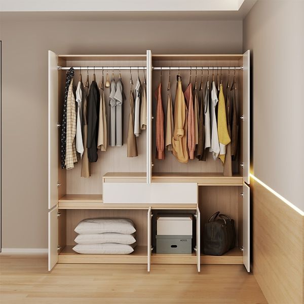 tu-quan-ao-4-canh-to-1-ngan-keo-trang-van-go-gp328