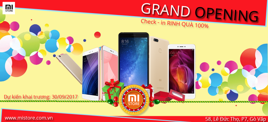 Xiaomi “rục rịch” khai trương Showroom tiếp theo tại Gò Vấp với cả sấp quà tặng