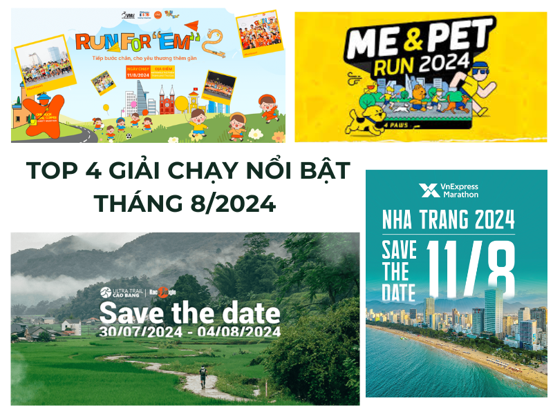 Tổng Hợp Giải Chạy Tháng 8