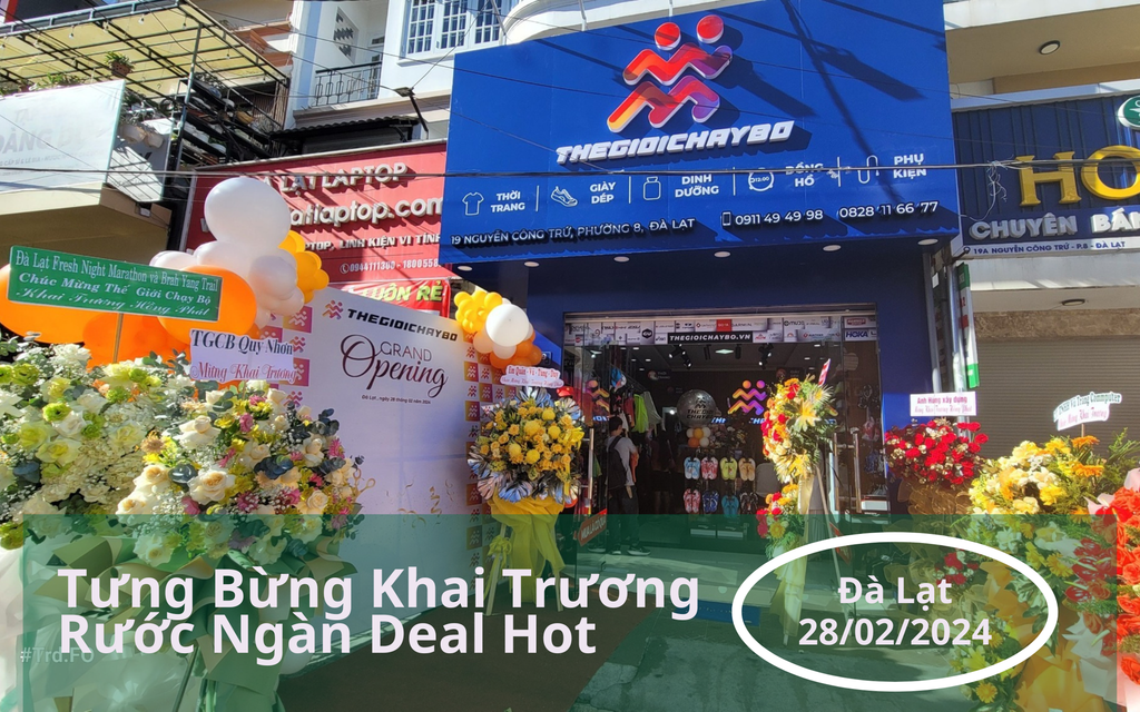 Tưng Bừng Khai Trương Cửa Hàng Thế Giới Chạy Bộ Đà Lạt