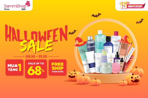 Halloween Sale cực shock - Hòa mình cùng loạt deal giảm đến 68% + Mua 1 nhận 2 + Quà tặng hấp dẫn chỉ từ 09.10 - 31.10