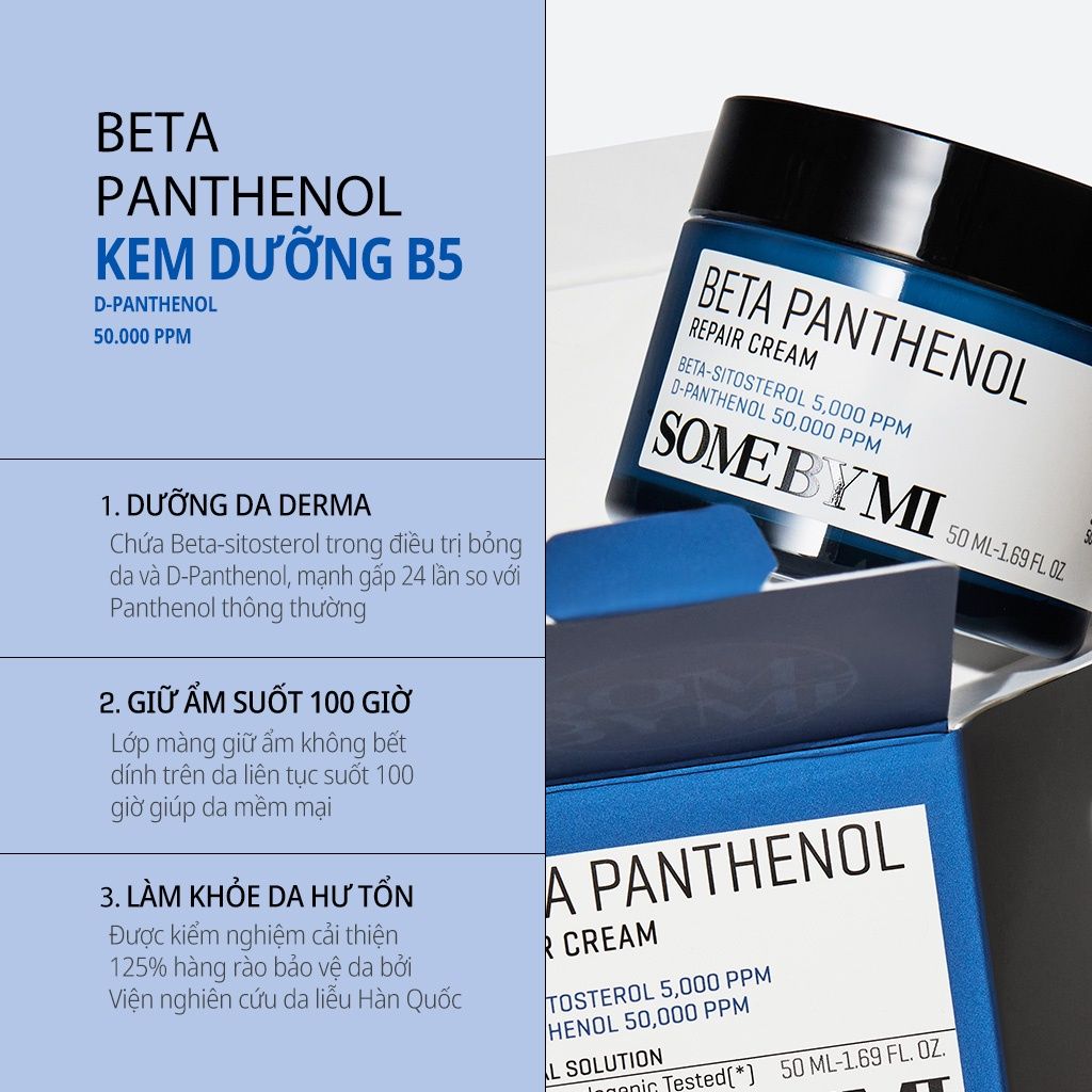 Some By Mi Kem dưỡng Beta Panthenol Repair Cream 50mlSome By Mi Kem