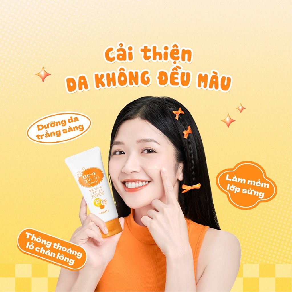 Tẩy Tế Bào Chết Rosette Dưỡng Sáng Da Gommage Bright Peel 180G