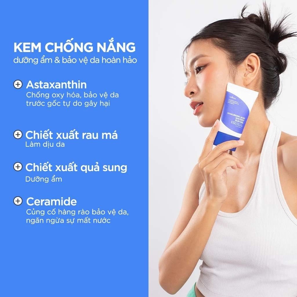 Isntree Gel Chống Nắng Hyaluronic Acid Watery Sun Gel 50ml