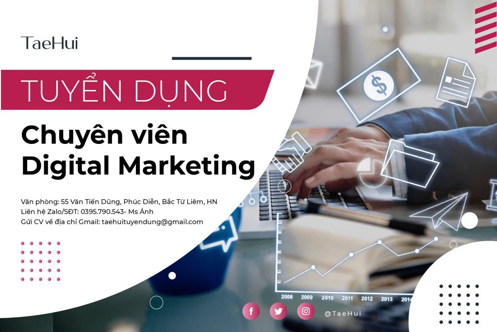 TAEHUI Thông Báo Tuyển Dụng Digital Marketing