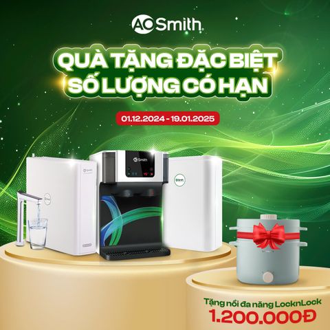 QUÀ TẶNG MÙA XUÂN - KHUYẾN MÃI LỚN TỪ A.O.SMITH