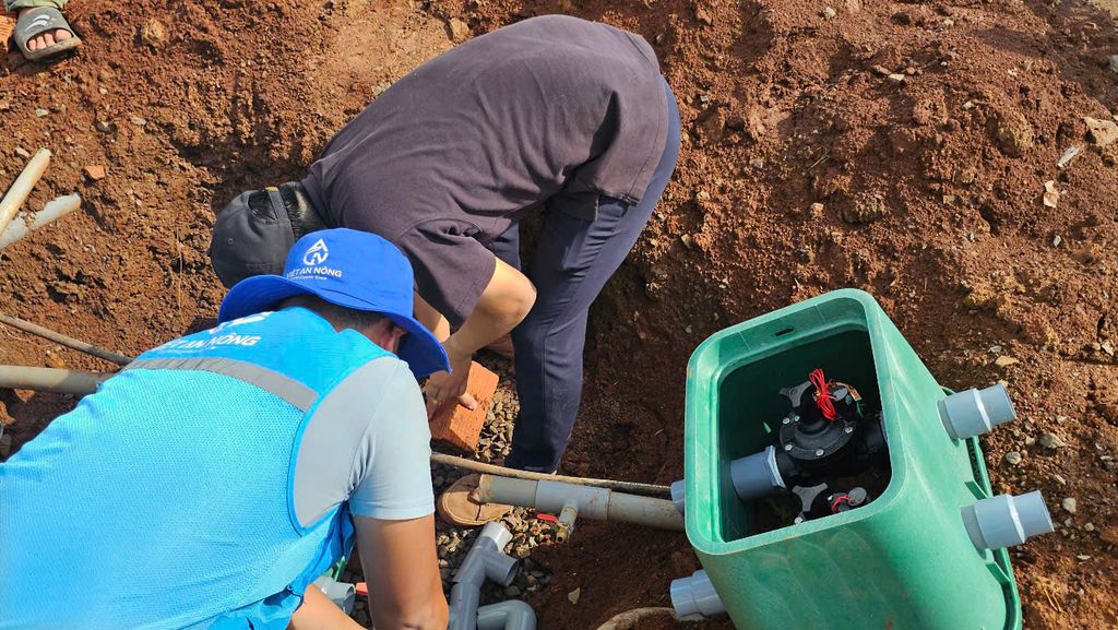 Dự Án Lắp Đặt Hệ thống điều khiển tưới tự động cho vườn sầu riêng tại Long Khánh