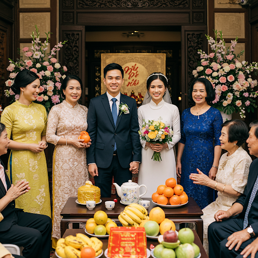 Bối cảnh lễ dạm ngõ