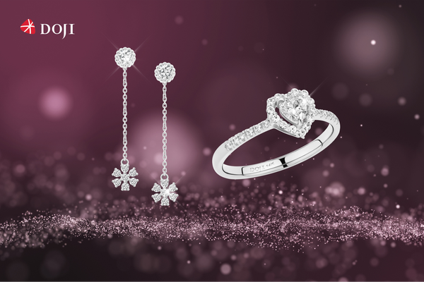 Trang sức vàng trắng mang vẻ đẹp hiện đại, trẻ trung và thanh lịch