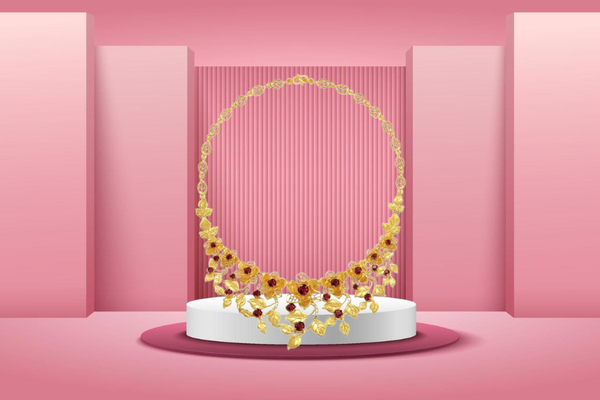 Dây chuyền mặt hoa mộc lan quý phái, sang trọng tại DOJI