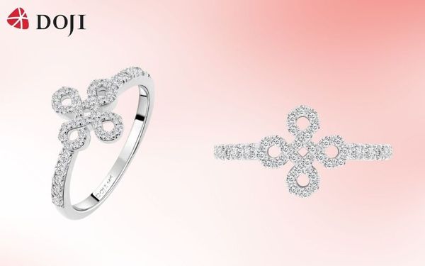 Chiếc nhẫn với sắc màu trắng sáng nhẹ nhàng, thanh lịch cùng kiểu dáng đơn giản nên bạn có thể đeo mỗi ngày