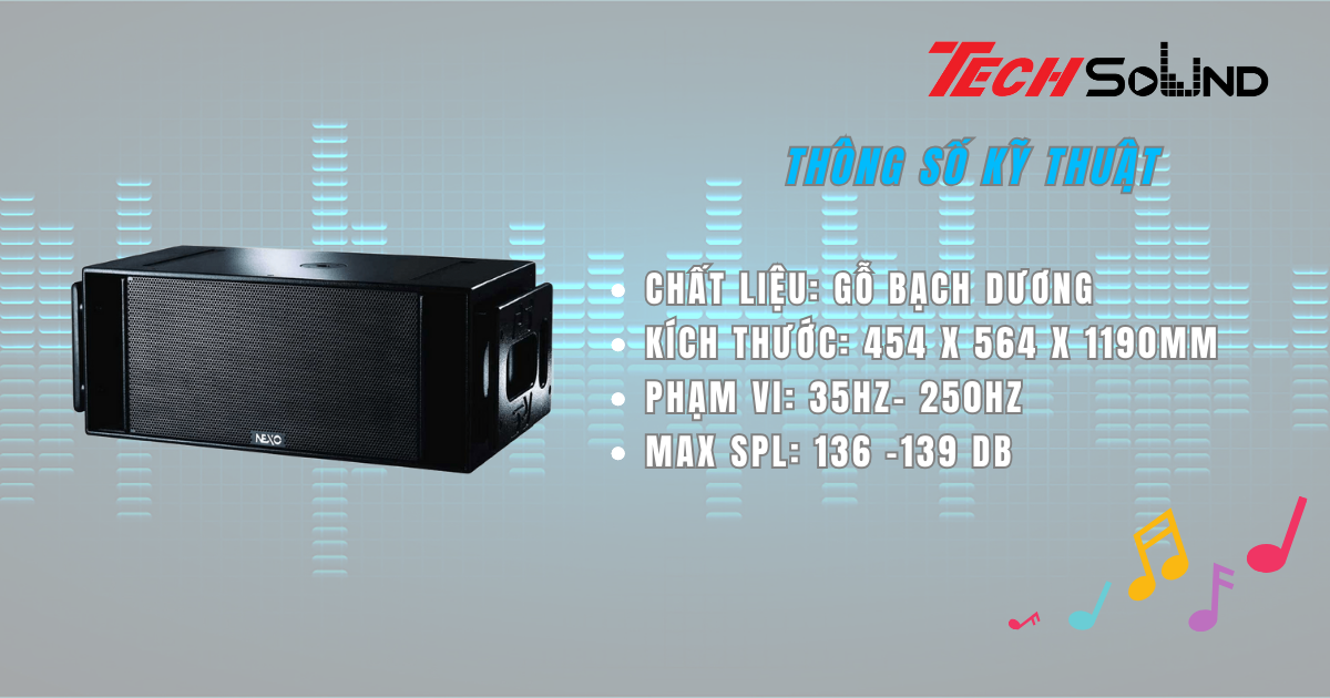 Đánh giá chi tiết loa Subwoofer Nexo RS15