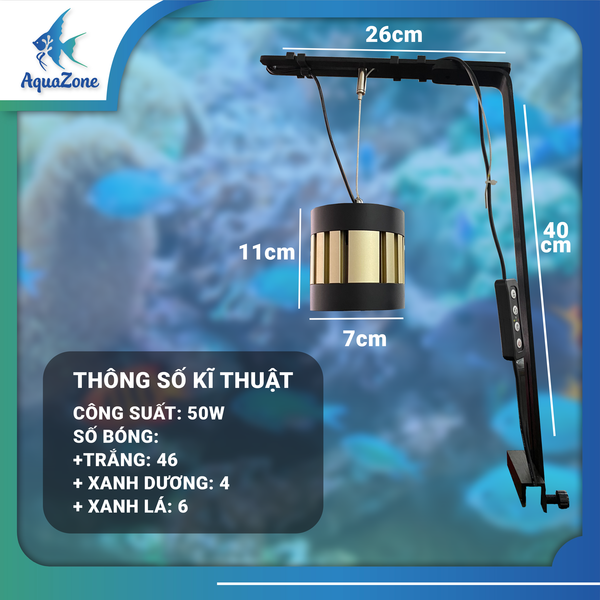 Kích thước đèn lon nhôm RHA F960