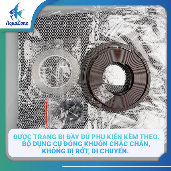 lưới chống nhảy, chặn cá nhảy bằng vải từ tính cho bể cá cảnh Voonline đa dạng kích thước