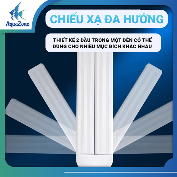 đèn led kẹp đôi đỏ trắng cho bể cá thủy sinh