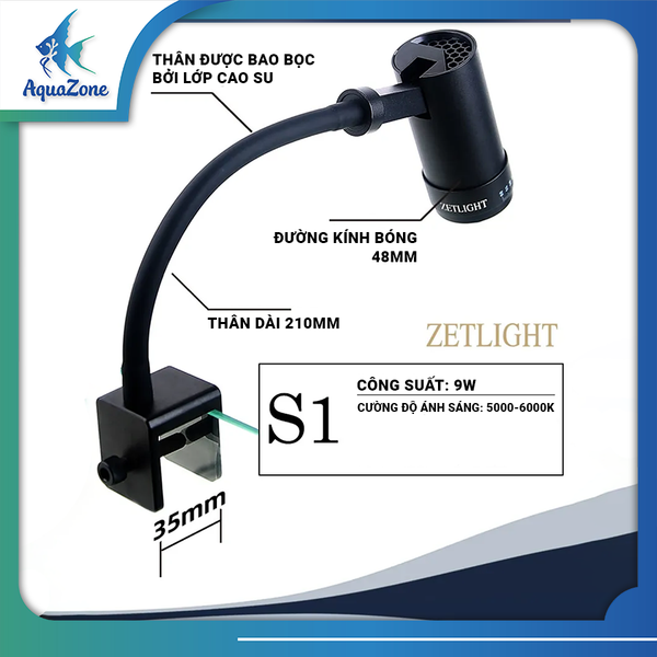 thông số kĩ thuật đèn rọi Zetlight S1