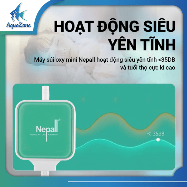 Ưu điểm Sủi Oxy Mini Siêu Êm Nepall